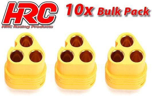Pro-Line HRC9021F10 Connector - MT60 Triple - Female (10 pcs) - Gold