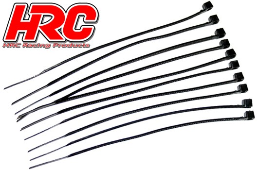 Pro-Line HRC5031 Tie-Wraps - Medium (140mm) - Black (10 pcs)