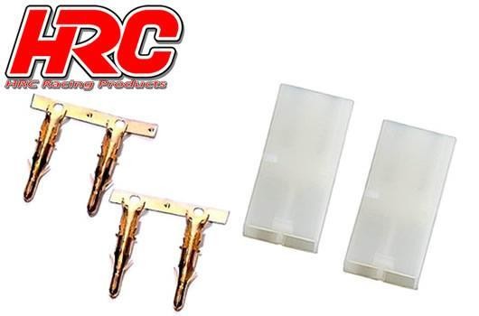 Pro-Line HRC9084A Connector - Tamiya Male (2 pcs) - Gold