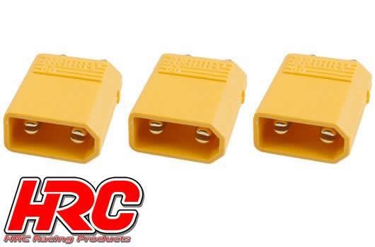 Pro-Line HRC9090A Connector - XT30 - Male (3 pcs) - Gold