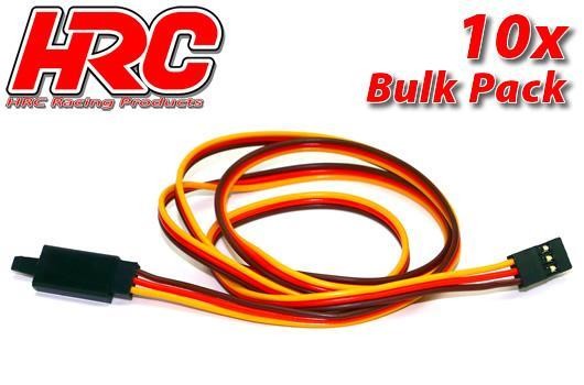 Pro-Line HRC9246CLB Servo Extension Cable - with Clip - Male:Female - JR type - 80cm Long - BULK 10
