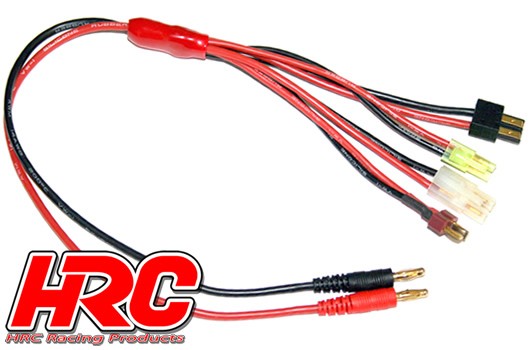 Pro-Line HRC9123 Charger Lead - Multi 4mm Bullet to Tamiya : Mini Tamiya : TRX : Ultra T (Deans comp