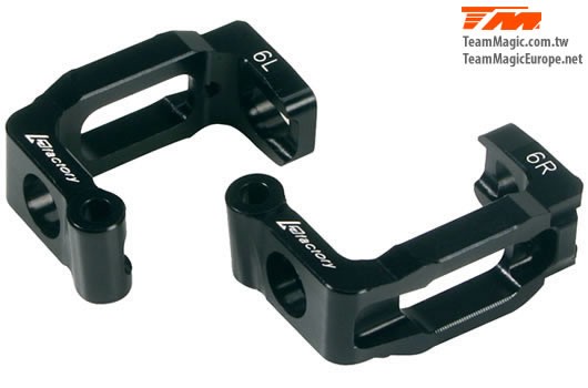 K Factory KF2113 Option Part - E4RS:FS:JR:JS:D - Aluminium Caster Block Set - 6° - SPECIAL PRICE