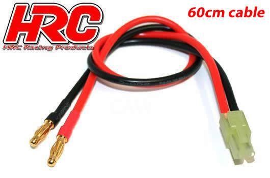 Pro-Line HRC9112-6 Charger Lead - 4mm Bullet to Mini Tamiya Battery Plug - 600mm - Gold