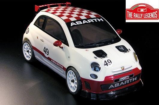 Rally Legends EZQR500 Car - 1:10 Electric - 4WD Touring - RTR - Abarth 500 Challenge