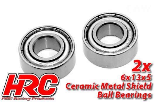 HRC Racing HRC1252CA Ball Bearings - metric - 6x13x5mm - Ceramic (2 pcs)