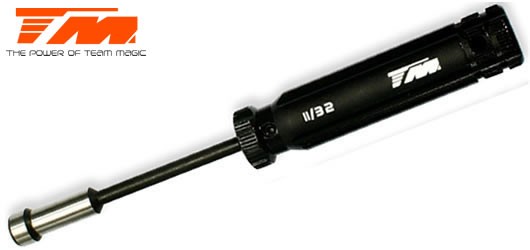 Team Magic TM117019 Tool - Socket Driver - Team Magic Black HC - 11:32"