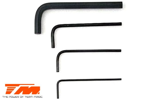 Team Magic TM116042 Tool - Hex Wrench Set - 1.5, 2.0, 2.5 & 5mm