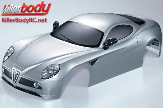 KillerBody KBD48094 Body - 1:7 Touring - Traxxas XO-1 - Scale - Finished - Box - Alfa Romeo 8C - Sil