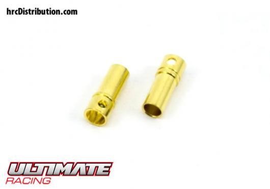 Ultimate Racing UR46105 Connector - Gold - 3.5mm - Female (2 pcs)