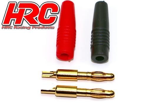 Pro-Line HRC9004BN Connector - 4.0mm - Banana Male (2 pcs)