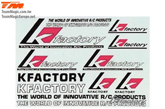 K Factory KF3001S Stickers - K-Factory Silver