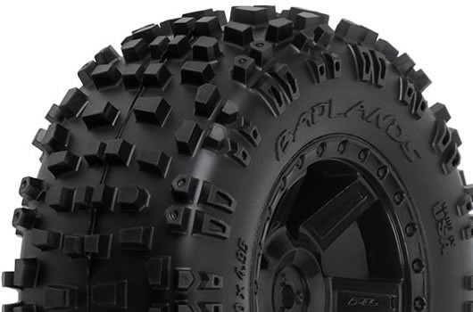 Pro-Line PRO117313 Tires - 1:10 Truck - 2.8" - mounted - Desperado Black Wheels - 12mm Hex - Ba