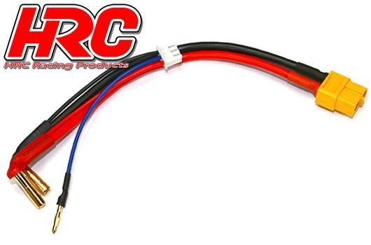 Pro-Line HRC9151Y Charge & Drive Lead - 4mm Plug to XT60 & Balancer Battery Plug - Gold