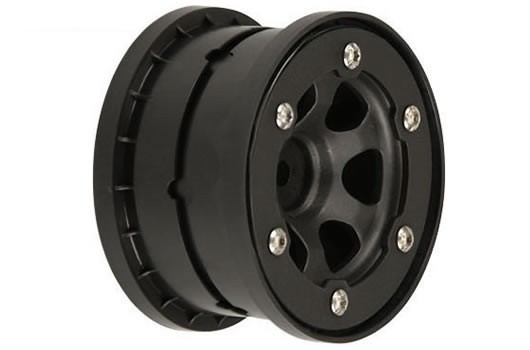 Pro-Line PRO270502 Wheels - 1:10 Short Course - Rear - 2.2" - Epic - Black:Black - Bead-Loc - f