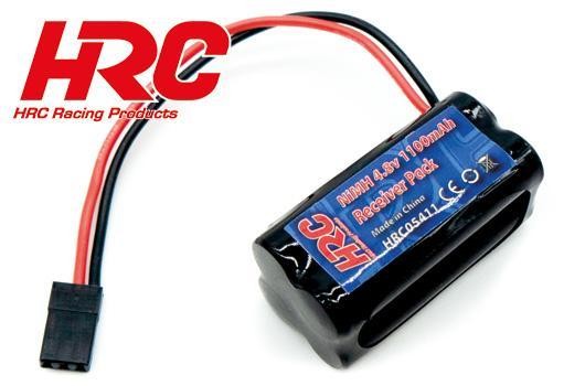 HRC Racing HRC05411S Battery - 4 cells AAA - HRC 1100 - Receiver pack - 4.8V 1100mAh - square - JR P