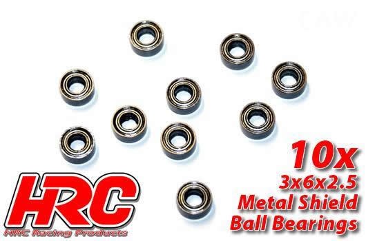 HRC Racing HRC1200 Ball Bearings - metric - 3x 6x2.5mm (10 pcs)