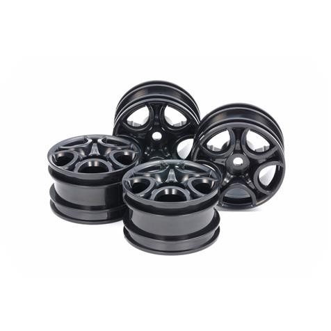 Tamiya 10.51659 C-Shaped 10-Spoke Wheel, black (4)