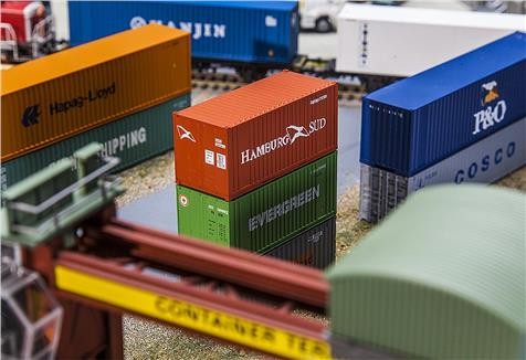 Faller 01.180822 20 Container HAMBURG SÜD
