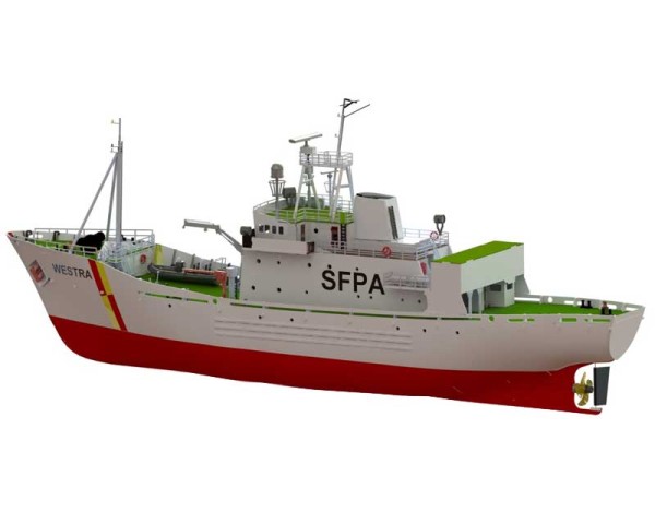 Krick 24553 FPV Westra Fischerei Patrouillenboot 1:50 Holzbausatz