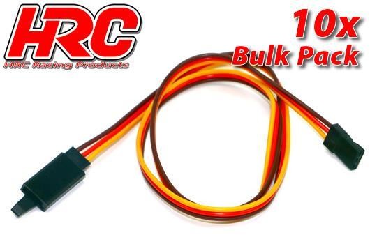 Pro-Line HRC9243CLB Servo Extension Cable - with Clip - Male:Female - JR - 40cm Long - BULK 10 pcs