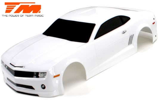 Team Magic TM503323WA Body - 1:10 Touring : Drift - 195mm - Painted - no holes - CMR White