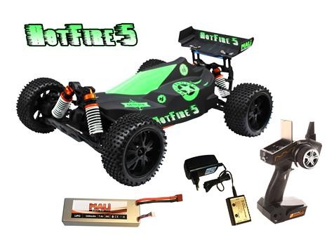 DF Models 17.3009 Hotfire 5 Buggy,1:10 Brushl RTR-waterproof