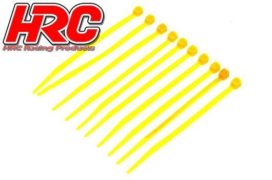 Pro-Line HRC5021YE Tie-Wraps - Short (100mm) - Yellow (10 pcs)