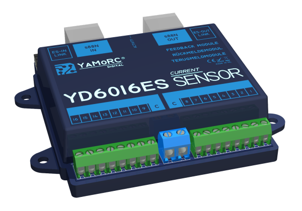 YaMoRC YD6016ES-CS 16-fach Rückmeldemodul S88 mit Stromfühlern-Copy