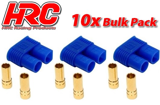 Pro-Line HRC9053B Connector - EC3 - Female (10 pcs) - Gold
