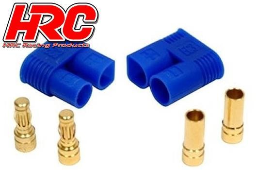 Pro-Line HRC9052P Connector - EC3 - Male + Female (1 pair) - Gold