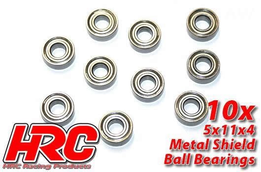 HRC Racing HRC1240 Ball Bearings - metric - 5x11x4mm (10 pcs)