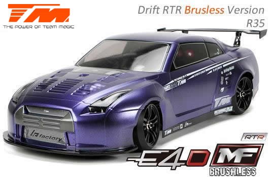 Team Magic TM503018-R35 Car - 1:10 Electric - 4WD Drift - RTR - Brushless - Team Magic E4D-MF - R35