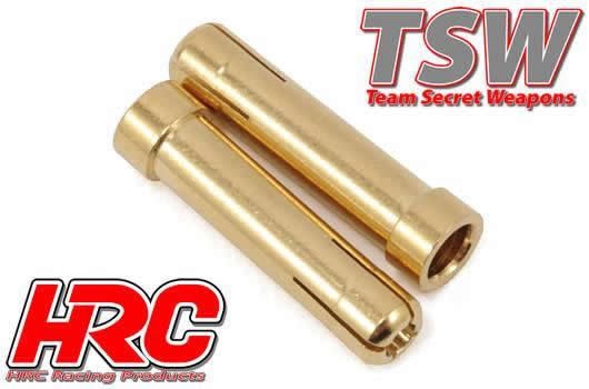 Pro-Line HRC9016A Connecter - Reducer tube - 5.0mm to 4.0mm (2 pcs) - Gold