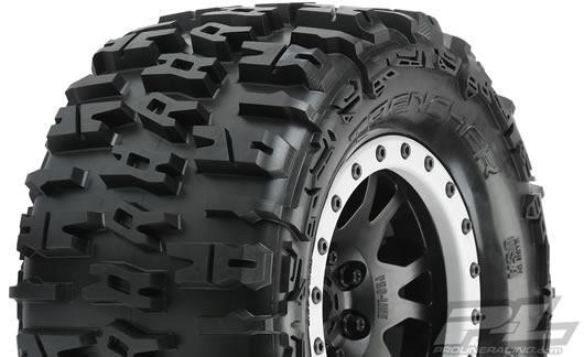 Pro-Line PRO1015113 Tires - Monster Truck - mounted - Black Impulse wheels - Trencher 4.3" (2 p