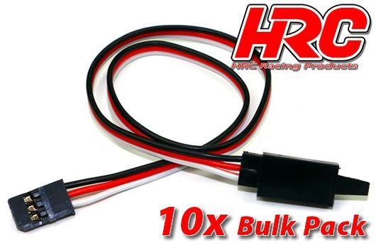 Pro-Line HRC9232CLB Servo Extension Cable - with Clip - Male:Female - FUT - 30cm Long - BULK 10 pcs