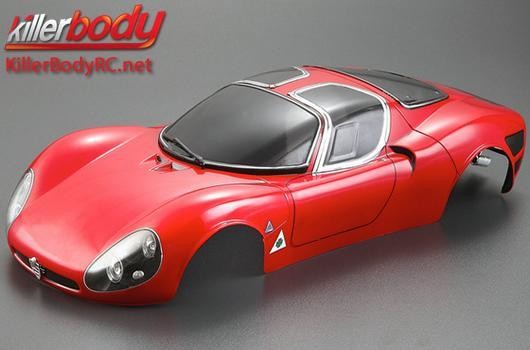KillerBody KBD48552 Body - 1:10 Touring : Drift - 195mm - Scale - Finished - Box - Alfa Romeo Tipo33