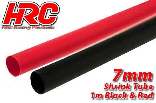 Pro-Line HRC5112F Shrink Tube - 7mm - Red and Black (1m each)