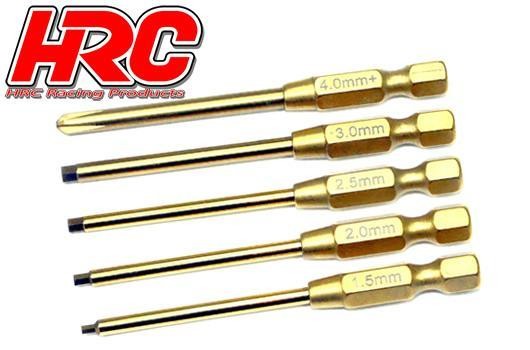 HRC Racing HRC4054S Tool - HEX bit set for electric screwdriver - Titanium coated - 1.5:2.0:2.5:3.0m