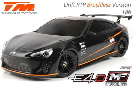 Team Magic TM503018-T86 Car - 1:10 Electric - 4WD Drift - RTR - Brushless - Team Magic E4D-MF - T86