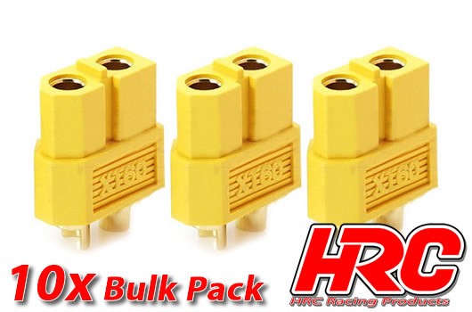 Pro-Line HRC9095B Connector - XT60 - Female (10 pcs) - Gold