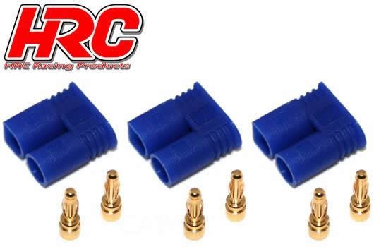 Pro-Line HRC9050A Connector - EC2 - Male (3 pcs) - Gold