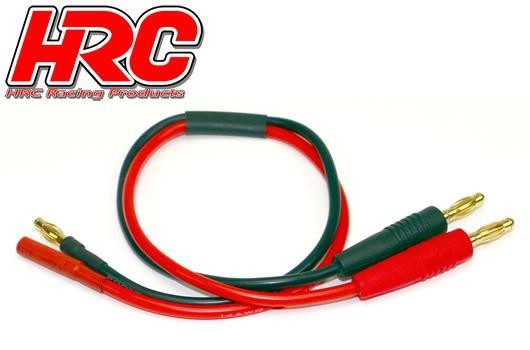 Pro-Line HRC9103G Charger Lead - 4mm Bullet to 4mm (m) negative : 4mm (f) positive - 300mm - Gold