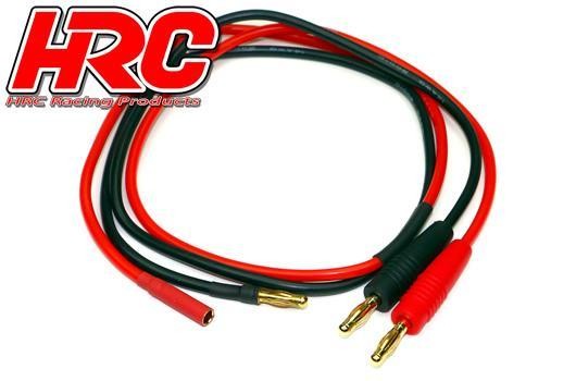 Pro-Line HRC9103G-6 Charger Lead - 4mm Bullet to 4mm (m) negative : 4mm (f) positive - 600mm - Gold