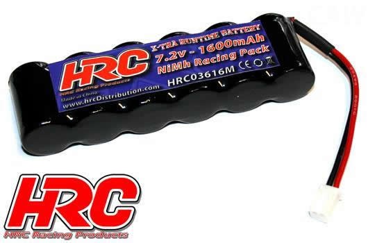HRC Racing HRC03616M Battery - 6 cells - RC Car Micro - NiMH - 7.2V 1600mAh - Molex plug side by sid