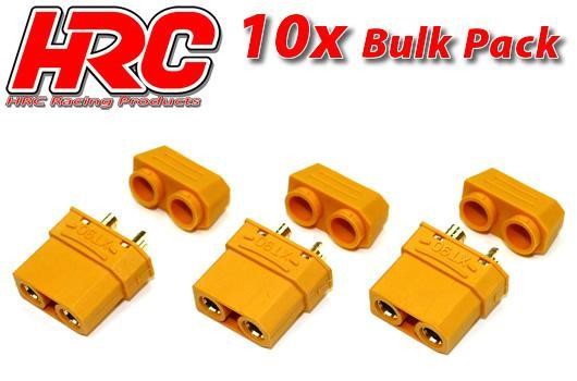 Pro-Line HRC9097PB Connector - XT90 with CAP - Female (10 pcs) - Gold