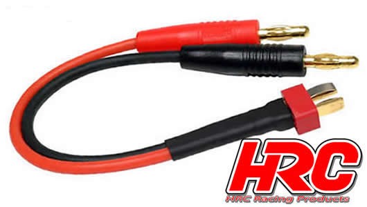 Pro-Line HRC9114 Charger Lead - 4mm Bullet to Ultra T Battery Plug - 300mm - Gold
