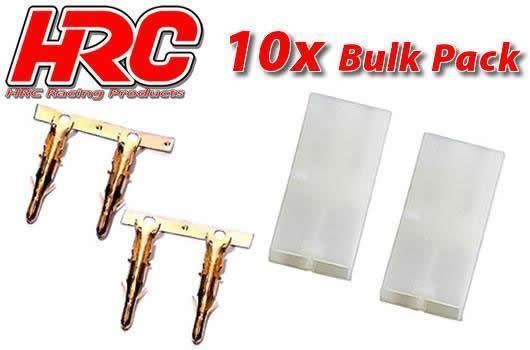 Pro-Line HRC9084B Connector - Tamiya Male (10 pcs) - Gold