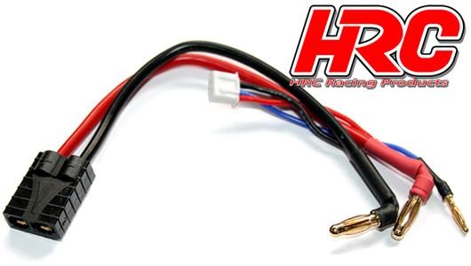 Pro-Line HRC9151T Charge & Drive Lead - 4mm Plug to TRX & Balancer Battery Plug - Gold