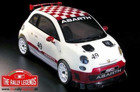 Rally Legends EZQR502 Car - 1:10 Electric - 4WD Touring - ARTR - Waterproof ESC - Abarth 500 Challen